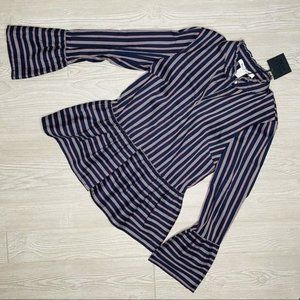 Nwt belle vere bell long sleeve blouse shirt flared waist shirt size small